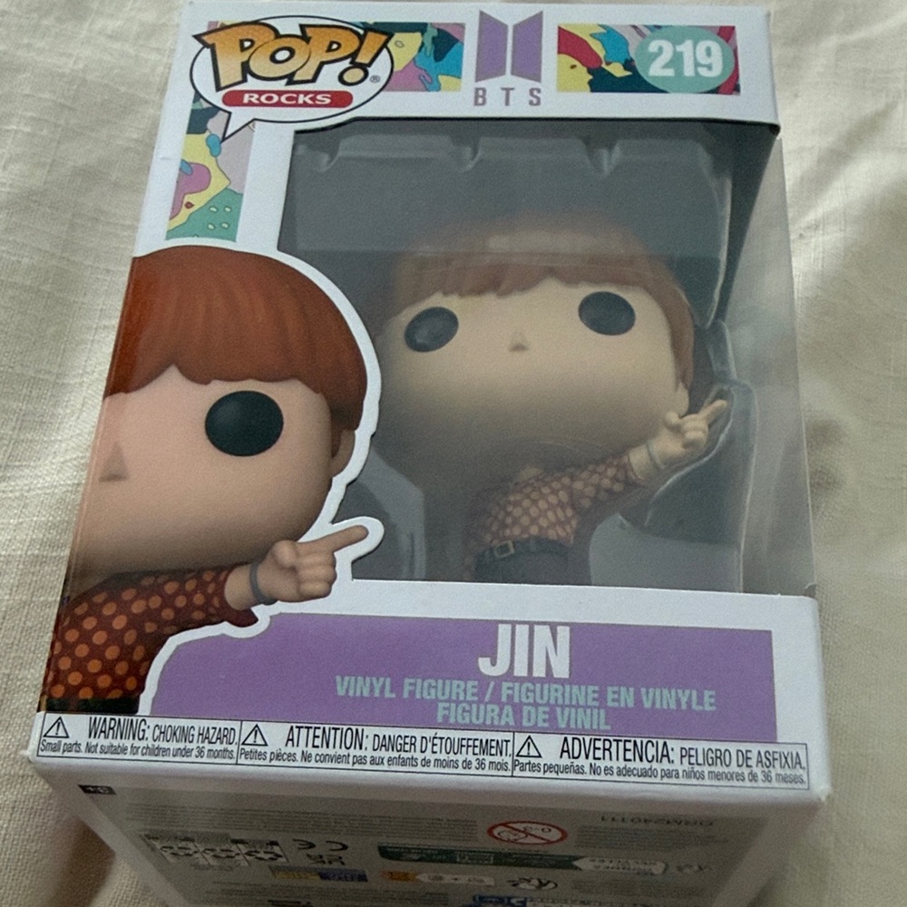Funko Pop! Rocks Jin Vinyl Figure - Brown and Black